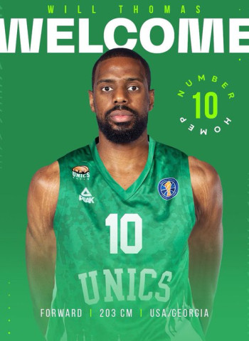 Will Thomas, nuevo jugador del Unics Kazan