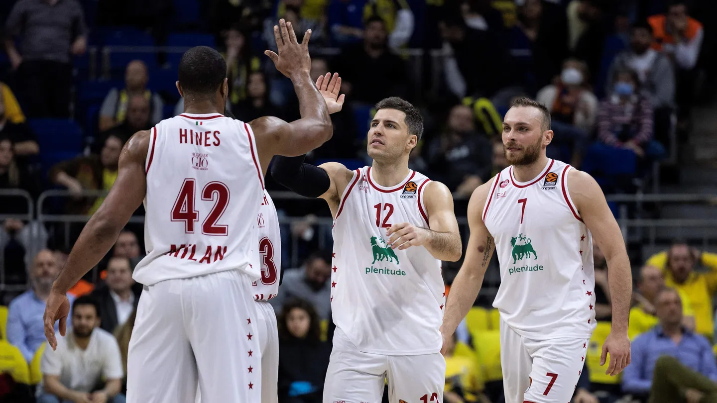 El Milán supera al Fenerbahçe en el partido de recuperación de la 24ª jornada, 75-82