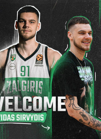 El Zalgiris Kaunas anuncia el fichaje de Deividas Sirvydis
