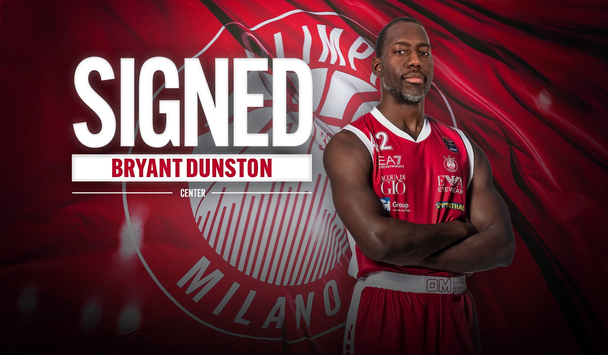 Bryant Dunston refuerza el juego interior del Olimpia Milano