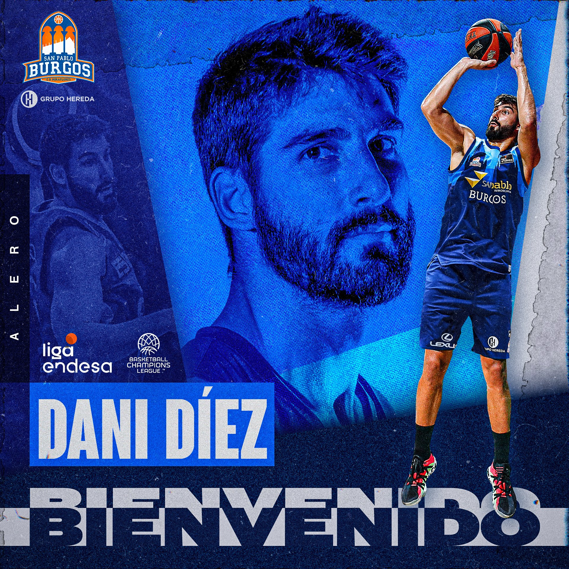 Dani Díez, esfuerzo al servicio del Hereda San Pablo Burgos