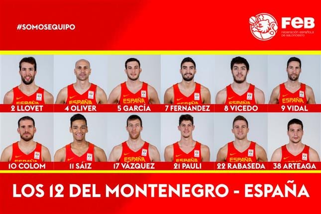 Scariolo elige los 12 para el partido ante Montenegro