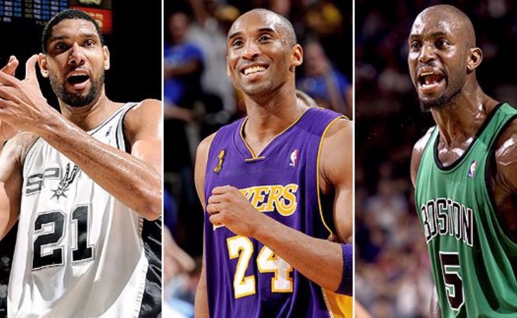 Kobe Bryant, Tim Duncan y Kevin Garnett entrarán en el Hall of Fame 2020
