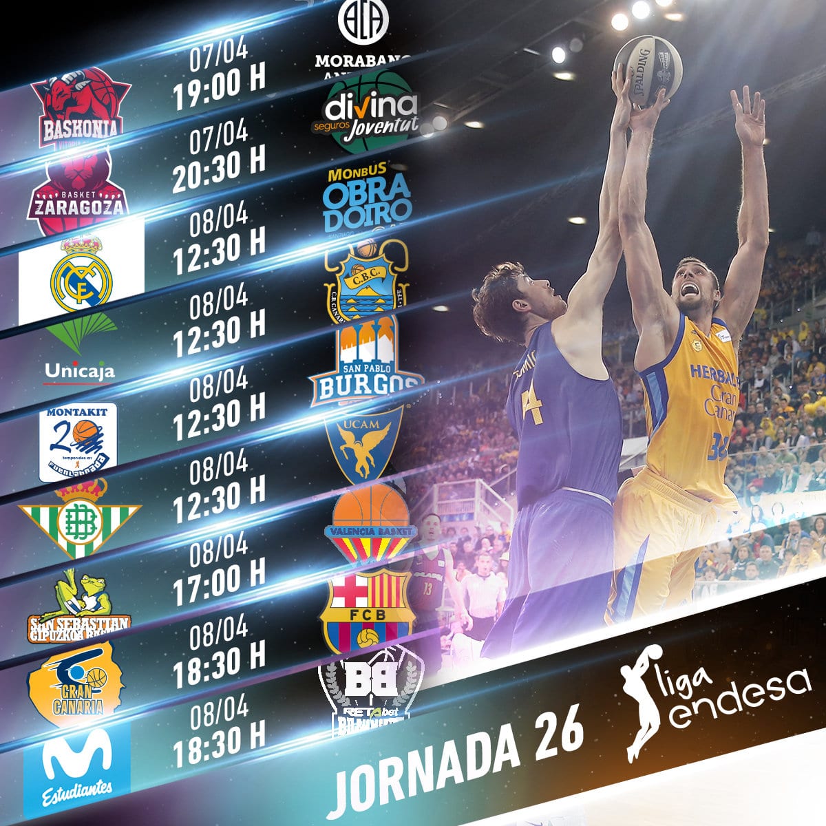 Previa Jornada 26 Liga Endesa