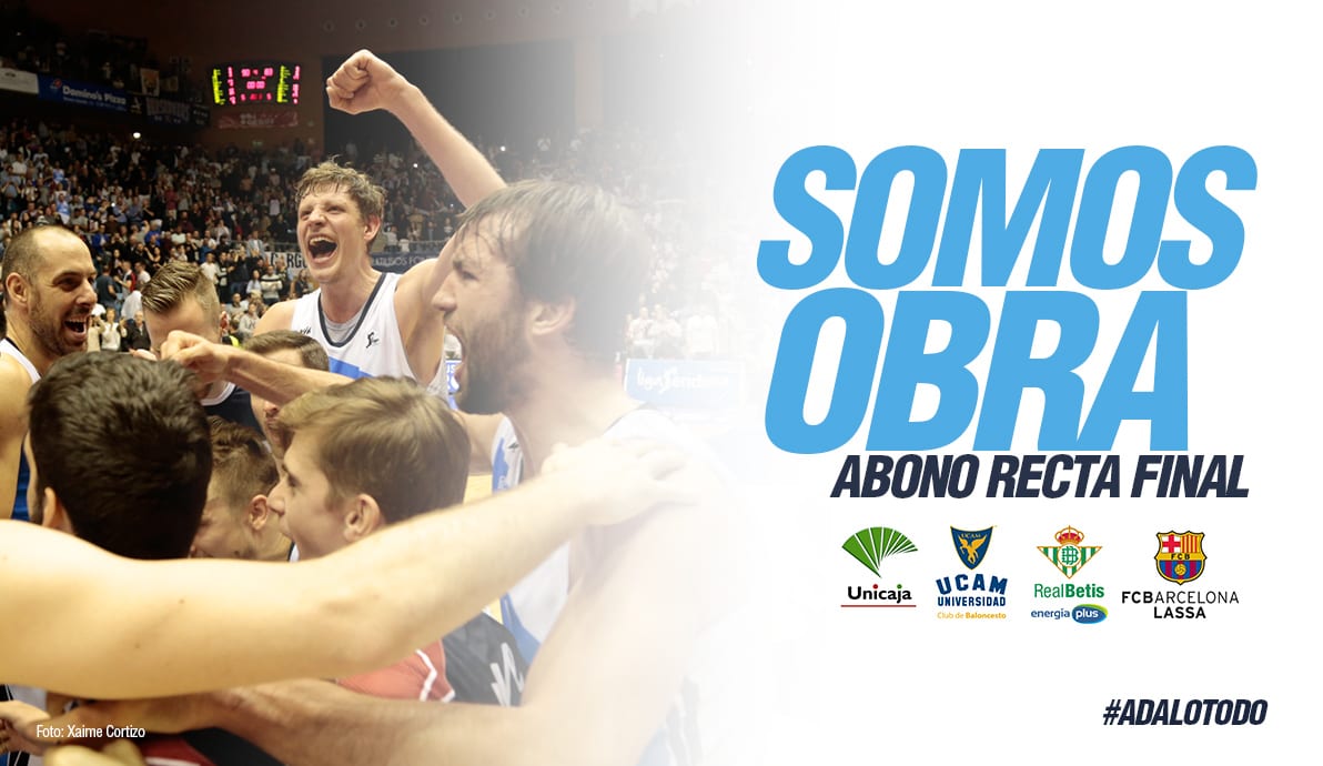 El Rio Natura Monbus Obradoiro – Unicaja, primer partido incluido en el Abono Recta Final