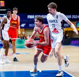 U20M: Francia nos aleja de las medallas con un triple imposible, 74-72