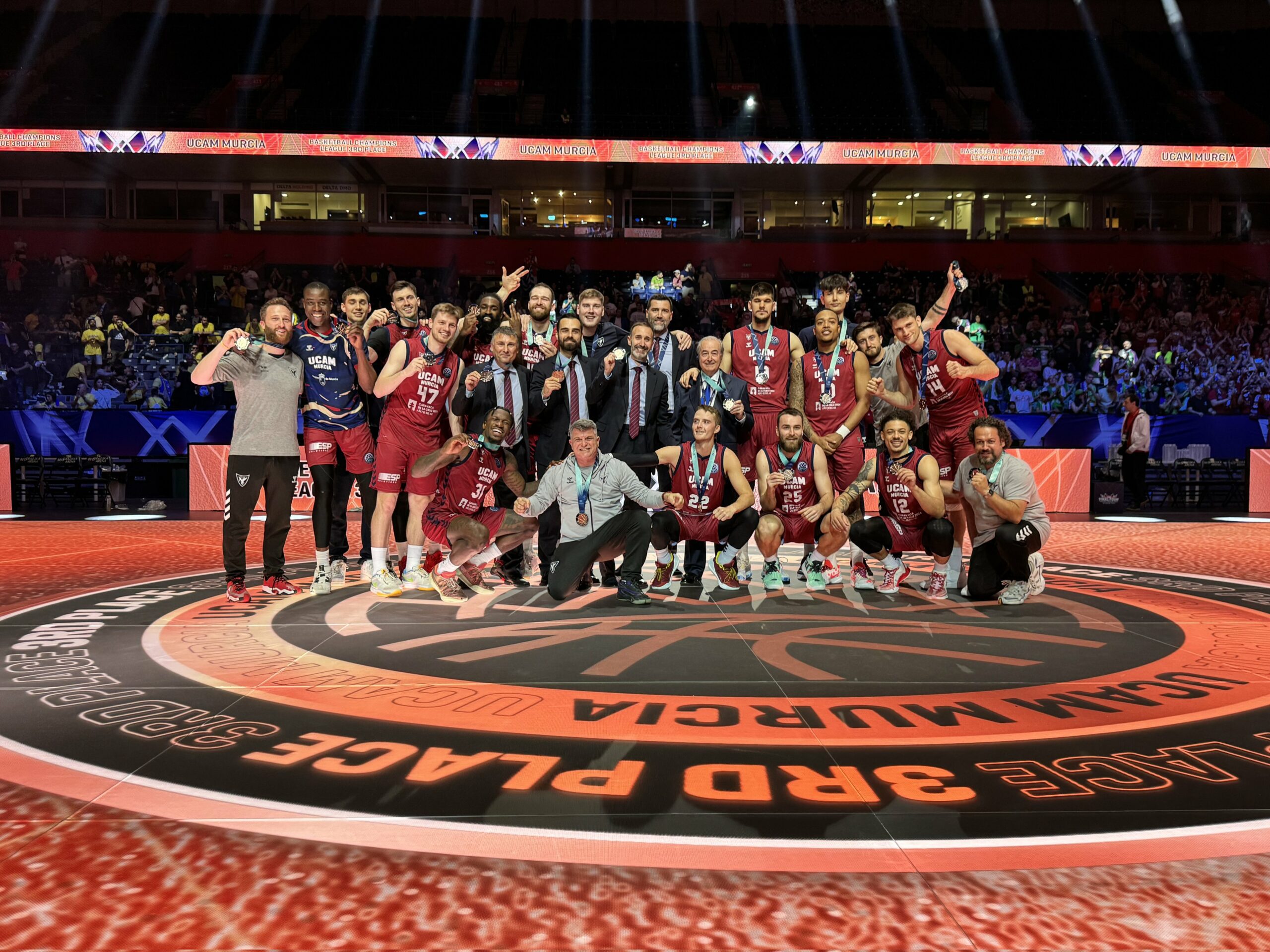 El UCAM Murcia termina tercero en la Basketball Champions League
