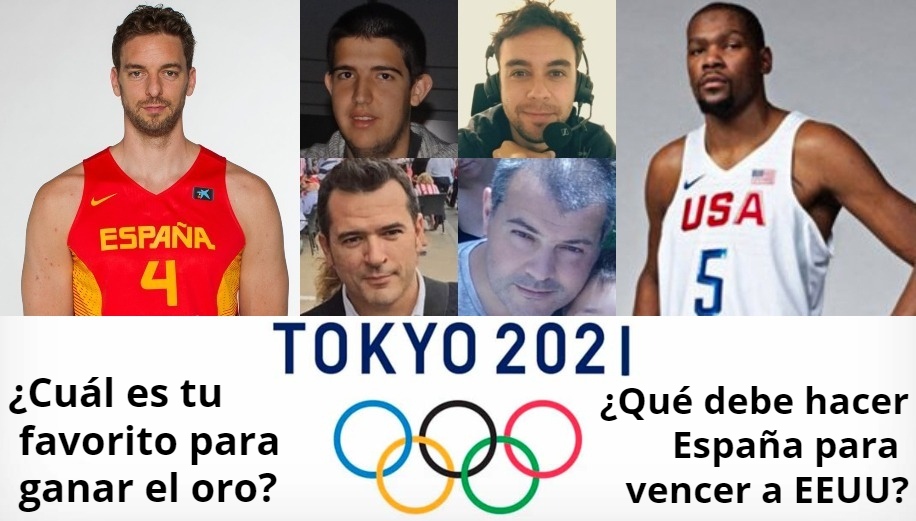 España, EEUU, baloncesto y Tokio, con Alfredo Pascual, David Pérez, Antonio Sánchez y Óscar Villares