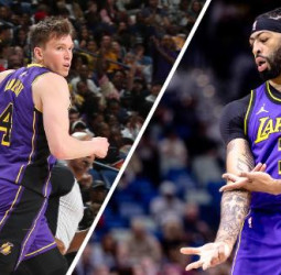 Anthony Davis y el novato Dalton Knecht, marcan el camino de los Lakers, 104-99