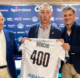 Moncho Fernández cumple 400 partidos con el Monbus Obradoiro en acb