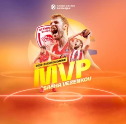 MVP 2022-23 de la Turkish Airlines EuroLeague: Sasha Vezenkov, Olympiacos Piraeus