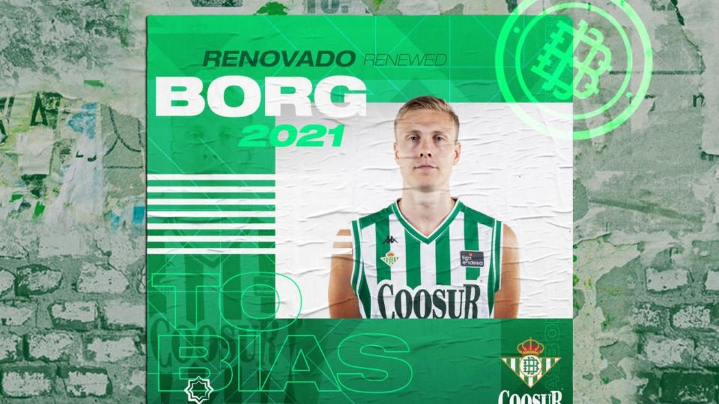 Tobias Borg renueva con el Coosur Real Betis hasta 2021