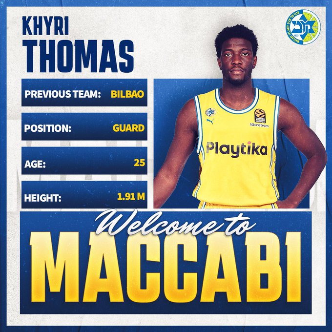 El Maccabi ficha al escolta Khyri Thomas