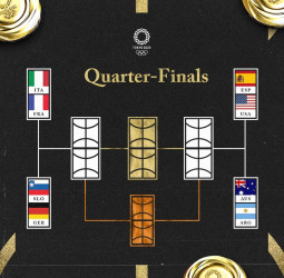 Confirmados los duelos de cuartos de final masculinos en el torneo olímpico