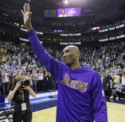 La locura se desata en la despedida de Kobe Bryant