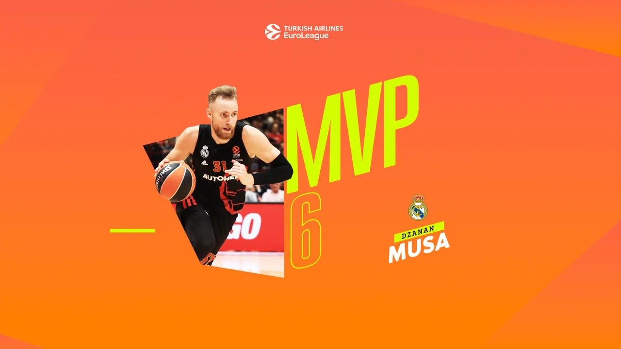 MVP de la sexta jornada EuroLeague: Dzanan Musa, Real Madrid