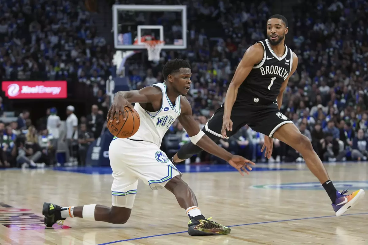 Edwards y Towns fueron un problema irreparable para los Nets