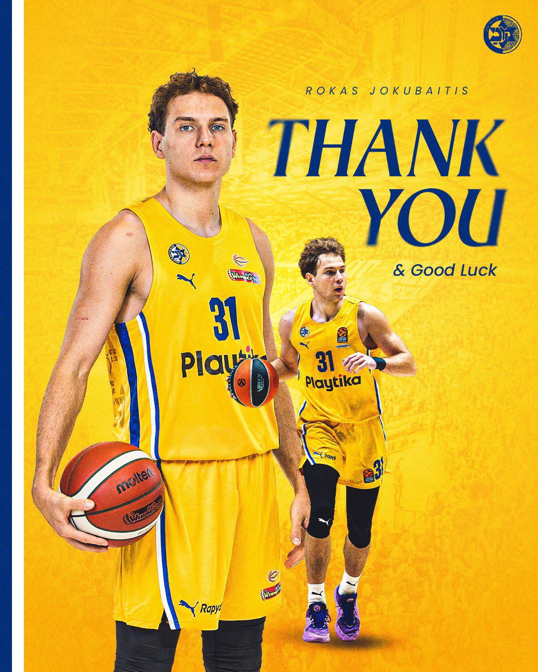Rokas Jokubaitis deja Maccabi Tel Aviv y ficha por el Bayern Munich