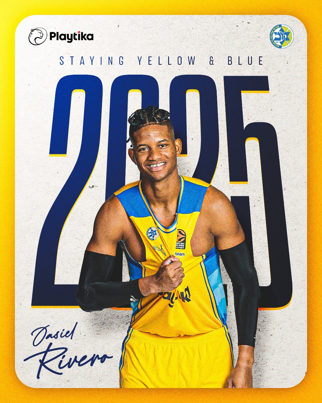 Maccabi anuncia la extensión de contrato de Jasiel Rivero