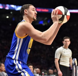 Curry y Thompson dominan la larga distancia, este año es Klay el campeón de los triples