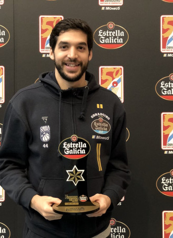 Pepe Pozas elegido Jugador Estrella Galicia de Febrero: “Solo hace falta una victoria para cambiar ese chip”