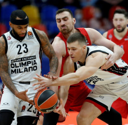 El Milán se aprovecha del mal día en ataque del CSKA Moscú (57-67)