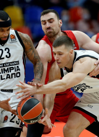 El Milán se aprovecha del mal día en ataque del CSKA Moscú (57-67)