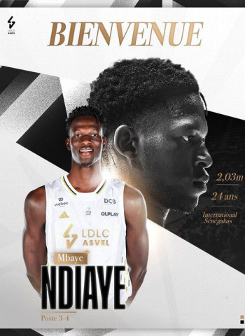 Mbaye Ndiaye, nuevo jugador del ASVEL Villeurbanne
