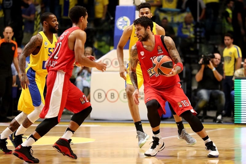 Olympiacos asalta Tel Aviv con un Printezis letal (68-69)