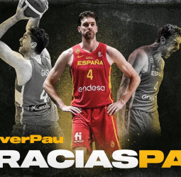 Pau Gasol: 149 partidos oficiales, 2.544 puntos y 14 medallas con la camiseta de España