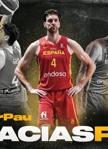 Pau Gasol: 149 partidos oficiales, 2.544 puntos y 14 medallas con la camiseta de España