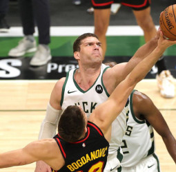 Los Bucks ganan sin Antetokounmpo (123-112) [3-2]