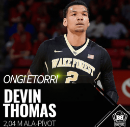 El interior norteamericano Devin Thomas se convierte en MIB