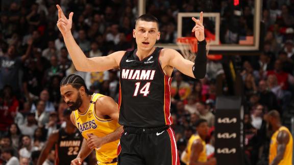 Palizón de Miami sobre los Lakers, 93-134
