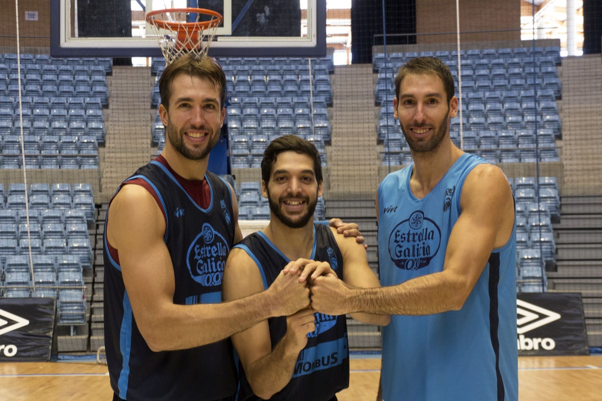 Pepe Pozas, Nacho Llovet y Alberto Corbacho, capitanes del Monbus Obradoiro para la temporada 2017/18
