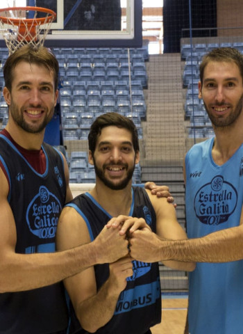 Pepe Pozas, Nacho Llovet y Alberto Corbacho, capitanes del Monbus Obradoiro para la temporada 2017/18