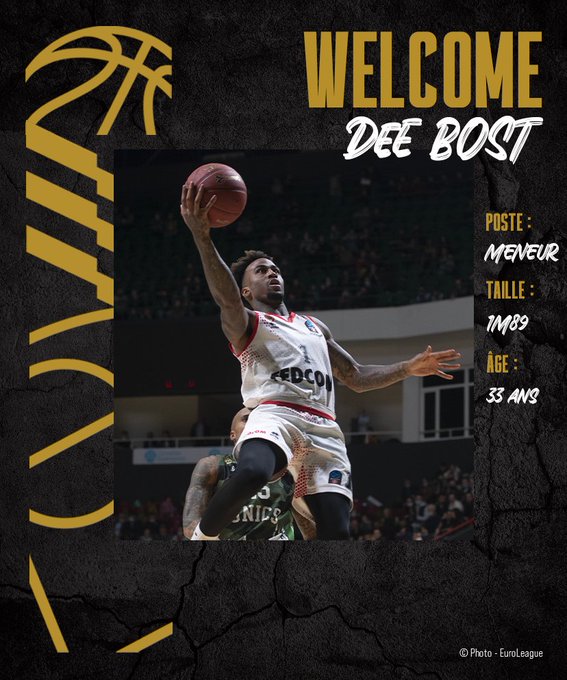 El ASVEL Villeurbanne anuncia el fichaje de Dee Bost
