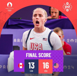 Estados Unidos femenino se lleva el Bronce en el 3x3 tras superar a Canadá