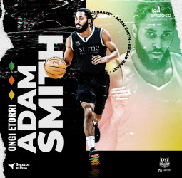 El combo estadounidense Adam Smith completa la plantilla de Surne Bilbao Basket