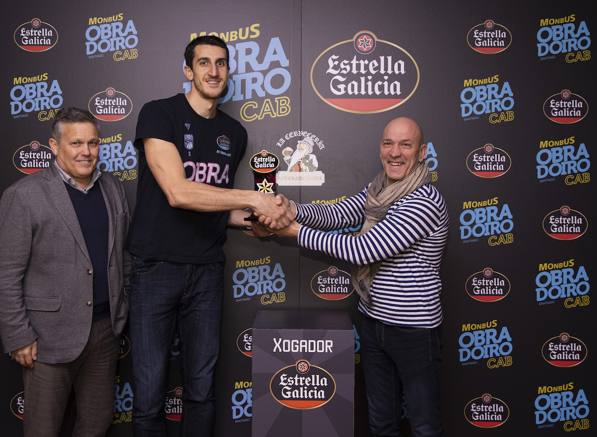 Dejan Kravic, elegido Jugador Estrella Galicia por segundo mes consecutivo