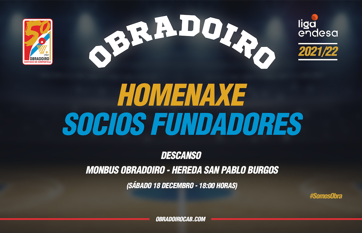 El Monbus Obradoiro homenajeará a los socios fundadores del club en el partido de este sábado ante Hereda San Pablo Burgos