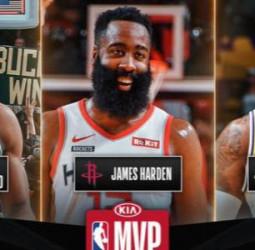 Antetokounmpo, LeBron James y Harden se jugarán el MVP de la temporada