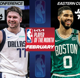Luka Doncic y Jayson Tatum, los mejores jugadores del mes de febrero en la NBA