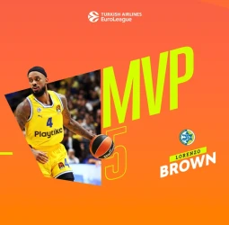 MVP de la quinta jornada EuroLeague: Lorenzo Brown, Maccabi Playtika Tel Aviv