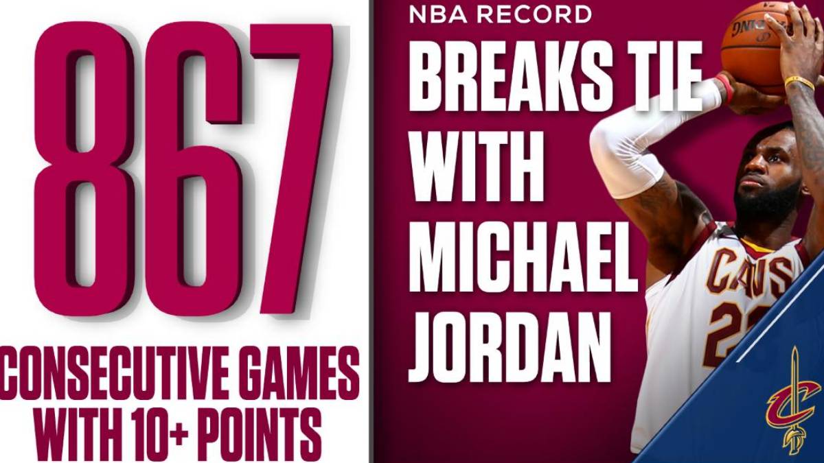 LeBron James derriba un récord legendario de Michael Jordan