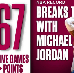 LeBron James derriba un récord legendario de Michael Jordan