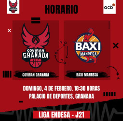 El Coviran Granada recibe al BAXI Manresa