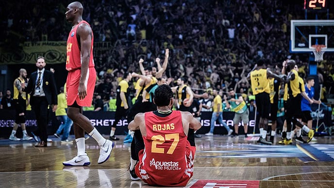 UCAM Murcia roza la final de la Basket Champions League (77-75)