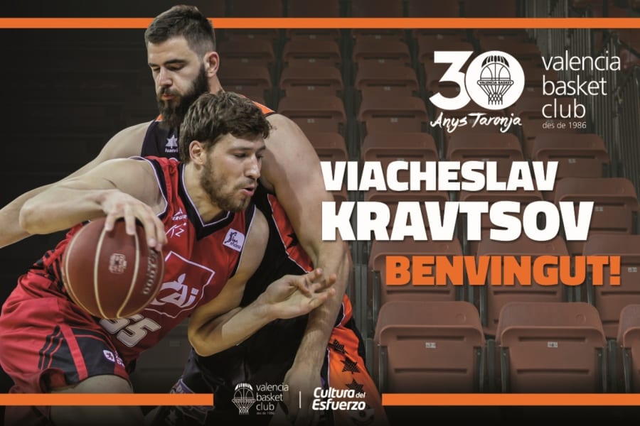Valencia Basket alcanza un acuerdo con Slava Kravtsov para lo que resta de temporada