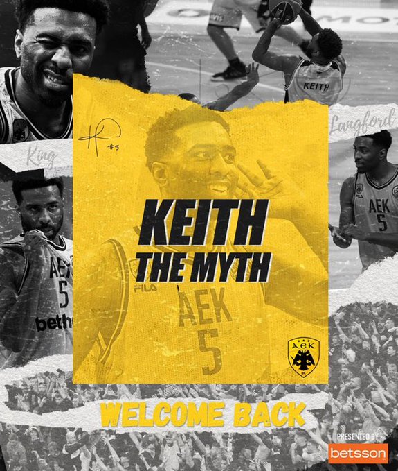 Keith Langford vuelve al AEK Atenas